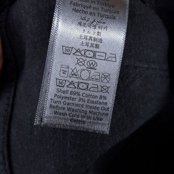 JOHN VARVATOS Jeans Mens Size 30 Black Slim Fit Waxed Coated JV 702 $248 - Picture 7 of 11